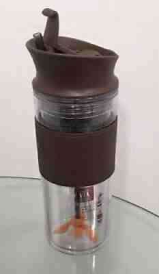 Starbucks Via Ready Brew Swirl Tumbler By Bodum Plastic Travel Mug 16 oz. New - Sold on eBay Jul 28, 2021 for $14.99