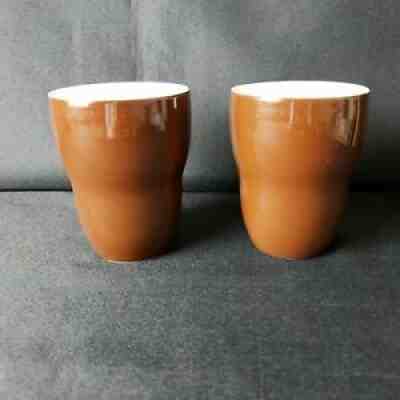 Starbucks by Aida "BROWN" Double Walled Cup Tumbler 2008 8 oz No Handle Tea Mug - Sold on eBay Aug 01, 2021 for $19.95