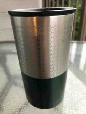Starbucks Coffee 2012 8oz Stainless Steel Green Cork Bottom Travel Tumbler - Sold on eBay Jul 12, 2021 for $19.99