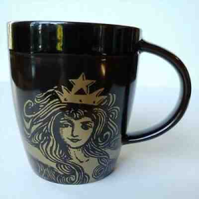 Starbucks Coffee Siren Mermaid 2012 Anniversary Mug 12 oz Cup Black Brown Gold - Sold on eBay Jul 15, 2021 for $6.95