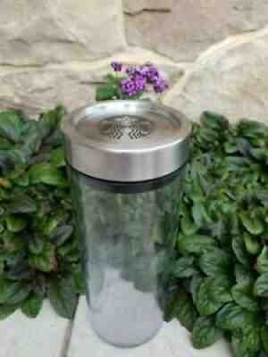 Starbucks Clear Plastic Canister 2010 Mermaid Logo tight Lid Coffee Bean Storage - Sold on eBay Jul 24, 2021 for $14.99