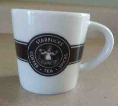 Starbucks White Brown Mermaid Logo Espresso Coffee Tea Spice Mug 3 oz Cup Mint - Sold on eBay Jun 22, 2021 for $11.99