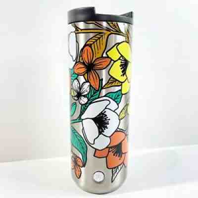 Starbucks 2018 Floral Poppy Stainless Steel Tumbler Travel Mug HTF RARE 16 Oz - Sold on eBay Aug 22, 2021 for $152.50