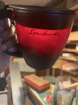 Starbucks Coffee 2001 Barista Red 12oz Translucent Plastic Travel Mug Cup W/ Lid - Sold on eBay Jun 29, 2021 for $14.99