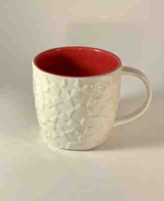 Starbucks Coffee Tea Mug Cup 2011 Red White Geometric Texture Christmas Holiday - Sold on eBay Aug 22, 2021 for $18.00