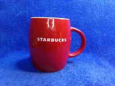 Starbucks Coffee 2011 Red Barrel White Etched Logo 14oz Collectible Mug Cup - Sold on eBay Sep 07, 2021 for $16.00
