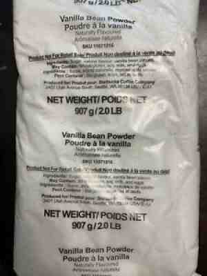 Starbucks Vanilla Bean Powder 2.0 lbbrand new bag - Sold on eBay Jul 04, 2021 for $13.59