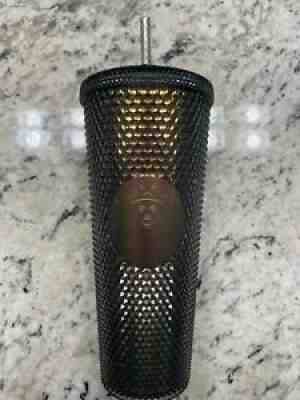 Starbucks 2020 Fall 24oz Venti Studded Iridescent Shimmer Black / Dark Tumbler - Sold on eBay Sep 11, 2021 for $50.00