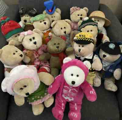 Starbucks Bearista Bears 2002-2010 8â? Plush Lot Of 15 - Sold on eBay Aug 31, 2021 for $69.99