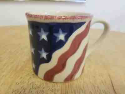 Starbucks Barista Hartstone American Flag Mug, 14 oz. - Sold on eBay Jul 05, 2021 for $14.79