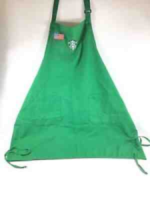 Starbucks Apron American Flag Veteran USA Green - Sold on eBay Aug 31, 2021 for $19.00