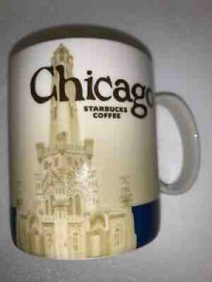 Starbucks CHICAGO Collector Series Mug 2009 16 oz Cup Blue Perfect Condition - Sold on eBay Jul 02, 2021 for $10.00