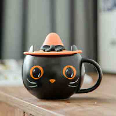 2021 Halloween Starbucks Black Cat Cup With Witch Cap Lid&Spoon Water Mug Gifts - Sold on eBay Sep 04, 2021 for $22.99