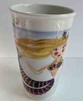 Starbucks 2015 Siren Mermaid Ceramic 12oz Travel Tumbler Mug Cup Seahorse - Sold on eBay Sep 05, 2021 for $17.89