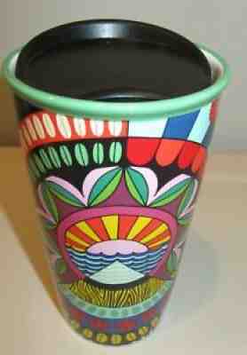 Starbucks Jessie & Katey 12 oz Ceramic Tumbler Travel Artist Collection w/ Lid - Sold on eBay Jul 28, 2021 for $18.50