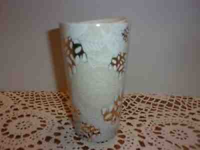STARBUCKS Holiday 2020 Ceramic Gold Pinecones Tumbler Travel Mug with Lid - Sold on eBay Aug 30, 2021 for $19.00