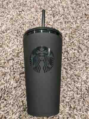 Starbucks Tumbler Matte Black Logo Cold Cup 16oz Grande New - Sold on eBay Aug 13, 2021 for $25.00