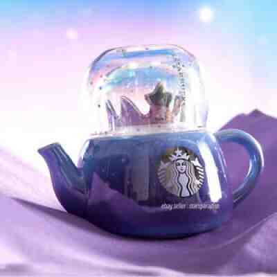 Starbucks 2021 Summer Starry Night Gradient Purple Teapot Crown Lid Glass Cup - Sold on eBay Jul 05, 2021 for $99.44