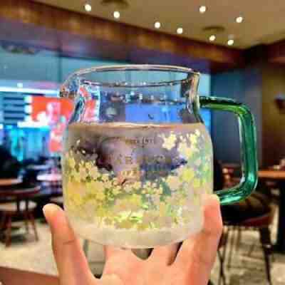 NEW Starbucks Korea Coffee Pot rape flower Glass Cup Milk jug 19.5 fl oz teapot - Sold on eBay Jun 16, 2021 for $32.99