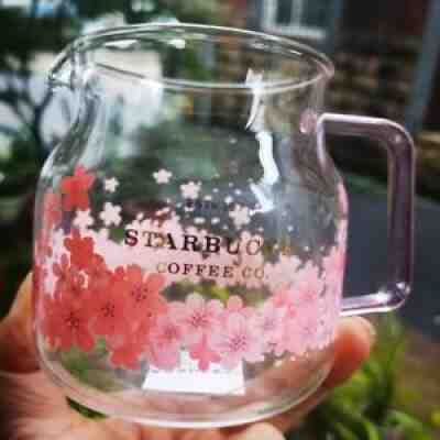 Starbucks Sakura Glass Kettle Pink Handle Pink Sakura Coffee Maker Teapot 570ml - Sold on eBay Aug 29, 2021 for $29.99