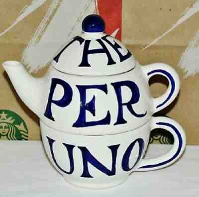 Starbucks 1999 SBERNA DERUTA ITALY THE PER UNO 3 Piece Tea For One Teapot - Sold on eBay Sep 03, 2021 for $29.99