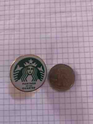 Starbucks Coffee Apron Hat Cap Lapel Award Barista Partner of the Quarter Pin - Sold on eBay Jun 30, 2021 for $10.00