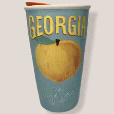 Starbucks Coffee Tumbler Georgia The Peach State Yâ??all Ceramic Travel Mug 2016 - Sold on eBay Sep 07, 2021 for $44.99