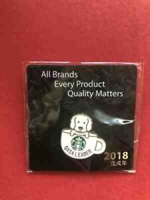 2018 China Starbucks coffee Year of The Dog QASA LEADER pin 1pc - Sold on eBay Aug 27, 2021 for $19.99