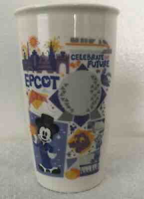 Disney Parks Starbucks Epcot Celebrate The Future Tumbler Icons Coffee Mug New - Sold on eBay Aug 16, 2021 for $21.95