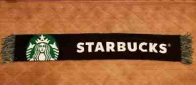 STARBUCKS COFFEE MERMAID SIREN LOGO SCARF COFFEE GEAR STORE NEW UNWORN BLACK - Sold on eBay Jul 24, 2021 for $25.99