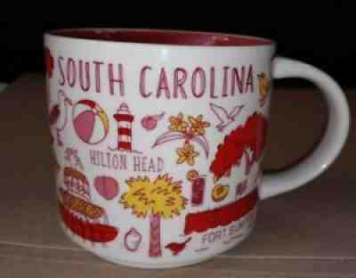 Starbucks Been There Across the Globe Coffee Mug 2018 14 oz SOUTH CAROLINA - Sold on eBay Aug 03, 2021 for $16.99