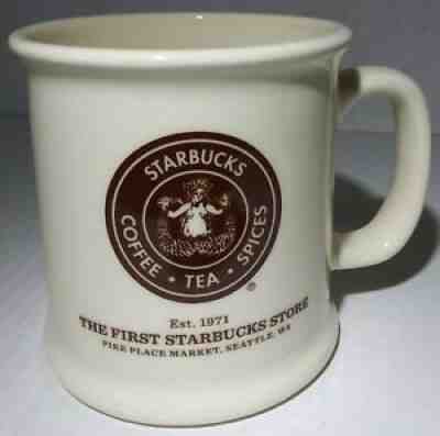 Starbucks The First Store Pike Place Market Mug 16 FL OZ Cup Made In USA - Sold on eBay Aug 06, 2021 for $18.74