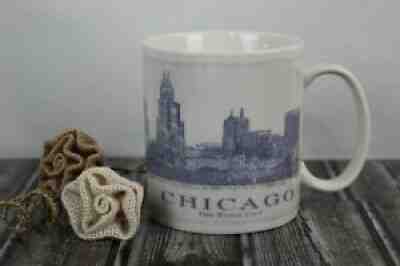 Starbucks Mug Chicago The Windy City Skyline Coffee Cup 2007 Series 18 oz. - Sold on eBay Sep 10, 2021 for $28.00