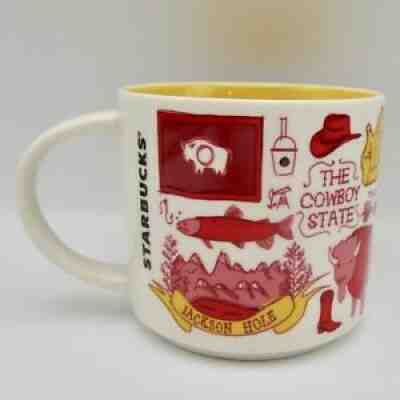 Starbucks Been There series coffee mug cup Wyoming the cowboy state 14 oz.