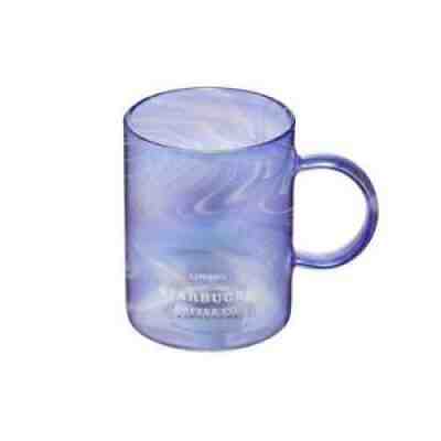 HOT Starbucks The Starry Sky Marbling Purple Glass Mug Coffee Mug LoversCup Gift - Sold on eBay Sep 12, 2021 for $34.00