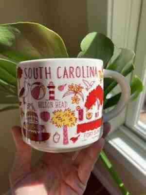 Starbucks Been There Across the Globe Coffee Mug 2018 14 oz SOUTH CAROLINA - Sold on eBay Sep 03, 2021 for $17.00