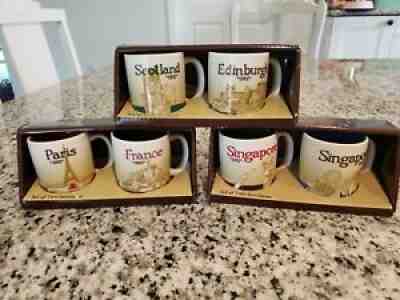 6x Starbucks Paris France scotland edinburgh singapore Demi Espresso Demitasse - Sold on eBay Sep 08, 2021 for $15.50