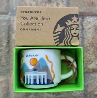 Starbucks Ornament 2oz Mug GERMANY YAH You Are Here Espresso cup Demi Tasse SKU - Sold on eBay Sep 06, 2021 for $26.95