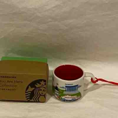 Starbucks Ornament 2oz Mug - Turkey - You Are Here Espresso Demi Tasse - in Box - Sold on eBay Aug 22, 2021 for $18.99