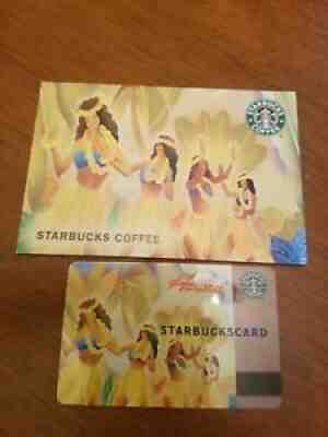 2004 STARBUCKS Hawaii HULA Girls Gift Card 1st Version & SHINES w/Match Sleeve - Sold on eBay Aug 13, 2021 for $11.50