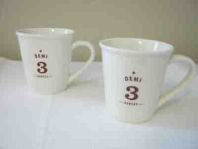 Set Of 2 White Starbucks 2010 DEMI 3 OUNCES Demitasse Espresso Mini Cups Mugs - Sold on eBay Jul 20, 2021 for $20.00
