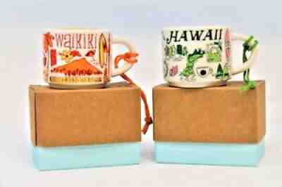 Starbucks Been There Series Mini Mug Demi Christmas Ornament Waikiki & Hawaii - Sold on eBay Aug 29, 2021 for $37.49