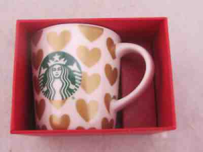 NEW - Starbucks Gold Hearts Mini 3oz Espresso Demi Coffee Cup Mug NIB - Sold on eBay Jul 25, 2021 for $9.99