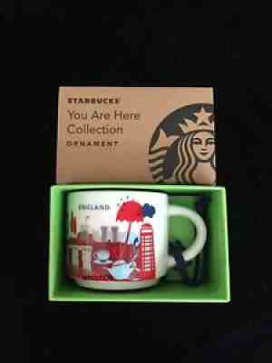 Starbucks England YAH Ornament Mug 2oz Tea Demi You Are Here Christmas Coffee UK - Sold on eBay Aug 06, 2021 for $27.00
