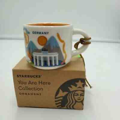 Starbucks Germany YAH Ornament 2oz Mountains Brandenburg Gate Demi You Are Here