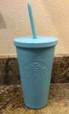STARBUCKS 2016 Tiffany AQUA BLUE 16 oz Tumbler with Straw - Sold on eBay Jul 10, 2021 for $28.99