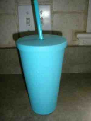 Starbucks Tiffany Blue Aqua Matte Stainless Steel Tumbler 16 Oz Straw 2016 - Sold on eBay Jul 21, 2021 for $39.99