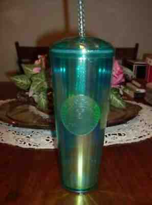 NWT Starbucks Summer 2021 Collection 24oz Turquoise Dome Top Cold Cup - Sold on eBay Jul 05, 2021 for $29.00