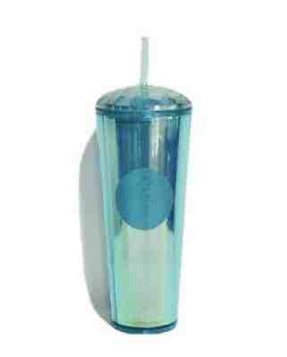 Starbucks Cold Cup Turquoise Teal DiamondVenti Tumbler Blue 2021 - Sold on eBay Aug 22, 2021 for $34.99