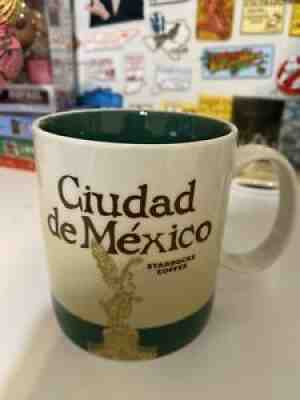 Starbucks Coffee Mug 2016 Ciudad de Mexico Mexico City Green Inside 16 Oz - Sold on eBay Sep 11, 2021 for $8.00